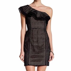 J. Crew One Shoulder Dress in Eyelet- Size 4
